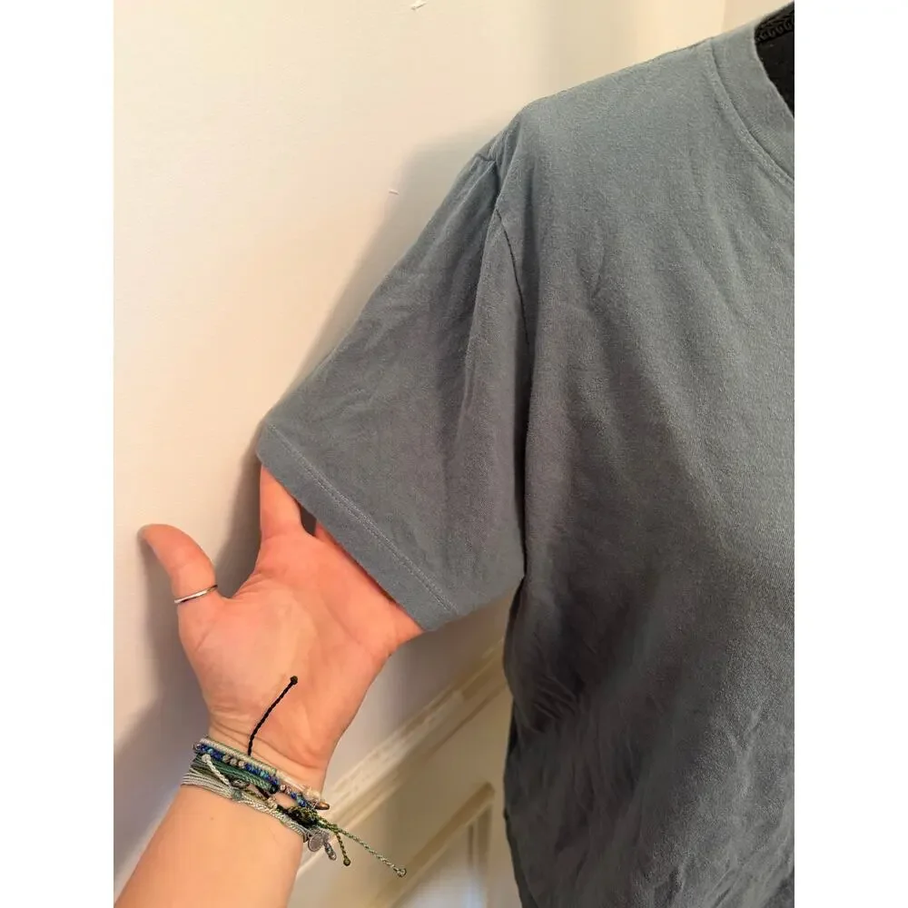 The North Face Short Sleeve Box NSE Graphic Tee - Slate Blue/Gray Size Medium